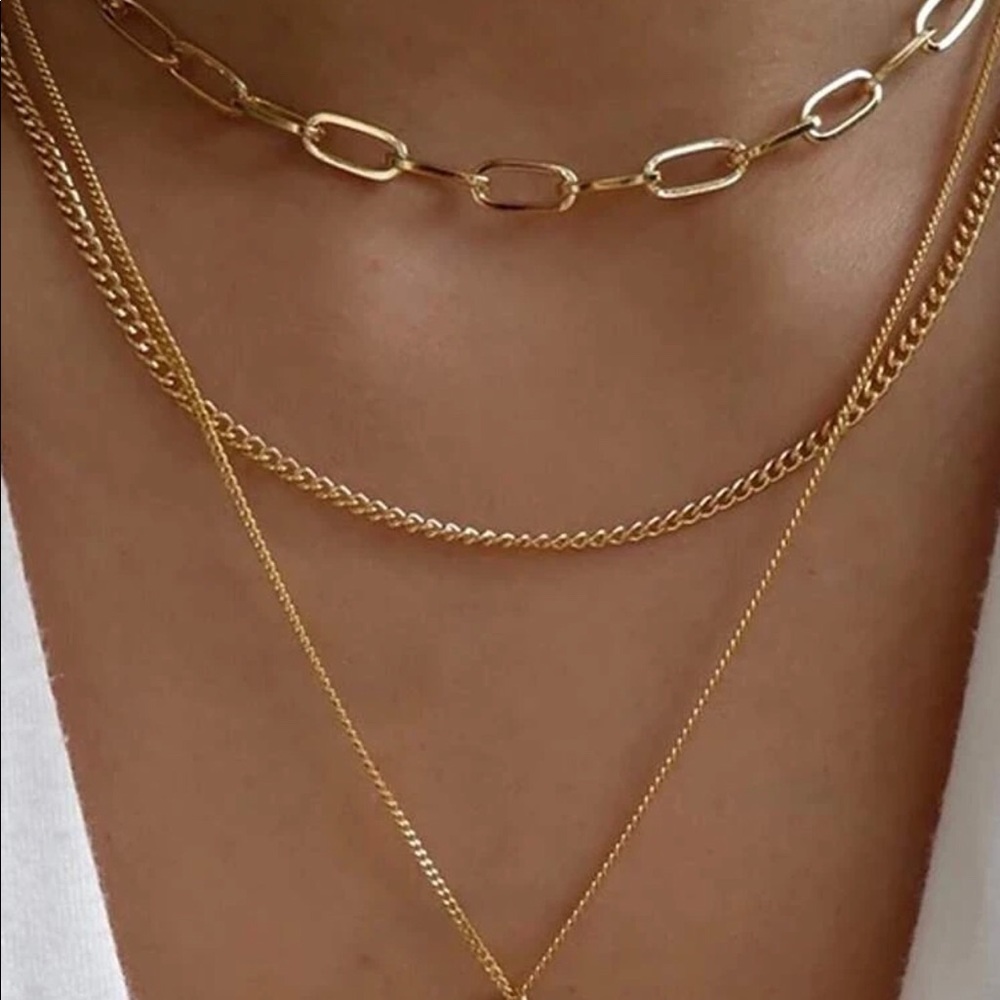 Gold necklaces